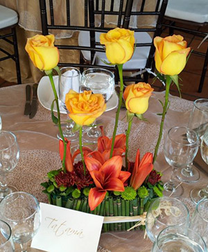 centro mesa matrimonio